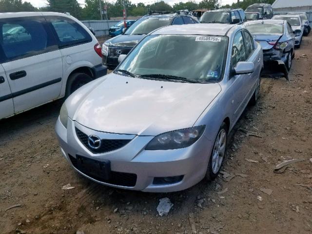 JM1BK32G281112710 - 2008 MAZDA 3 I SILVER photo 2