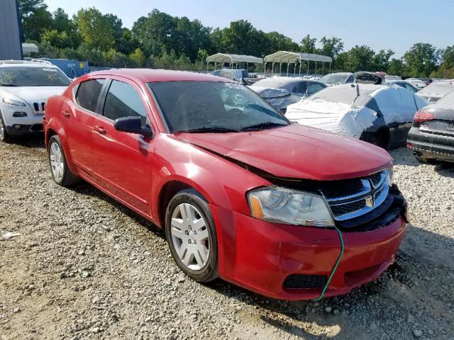 1B3BD4FB0BN540260 - 2011 DODGE AVENGER EX RED photo 1