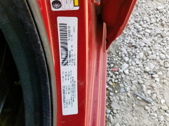 1B3BD4FB0BN540260 - 2011 DODGE AVENGER EX RED photo 10