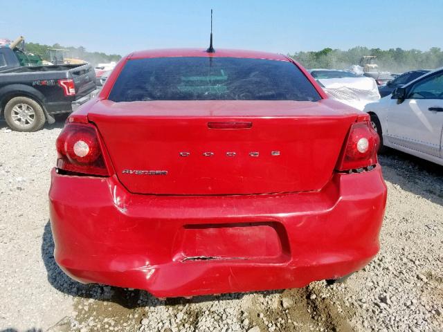 1B3BD4FB0BN540260 - 2011 DODGE AVENGER EX RED photo 9