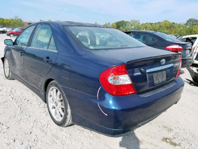 4T1BE32K14U322974 - 2004 TOYOTA CAMRY LE BLUE photo 3
