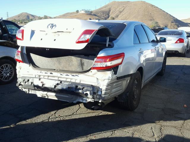 4T1BF3EK9AU051456 - 2010 TOYOTA CAMRY BASE SILVER photo 4