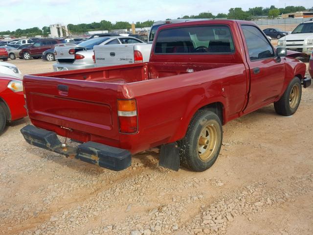 4TARN81A0PZ078746 - 1993 TOYOTA PICKUP 1/2 RED photo 4