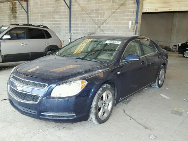 1G1ZH57B08F185902 - 2008 CHEVROLET MALIBU 1LT BLUE photo 2