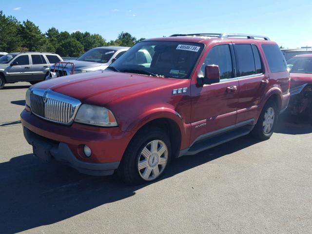 5LMEU68H05ZJ13479 - 2005 LINCOLN AVIATOR 红色 照片 2