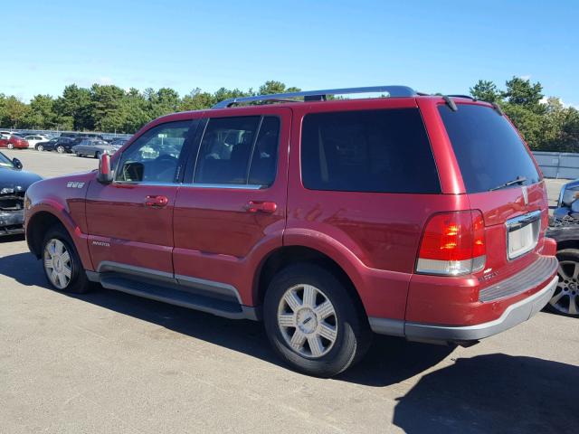 5LMEU68H05ZJ13479 - 2005 LINCOLN AVIATOR 红色 照片 3