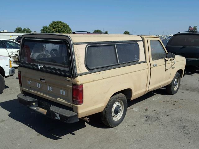 1FTBR10AXEUD14607 - 1984 FORD RANGER CREAM photo 4