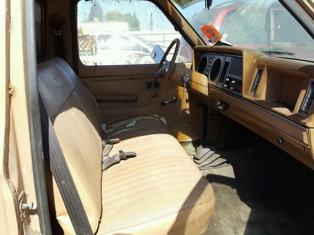 1FTBR10AXEUD14607 - 1984 FORD RANGER CREAM photo 5