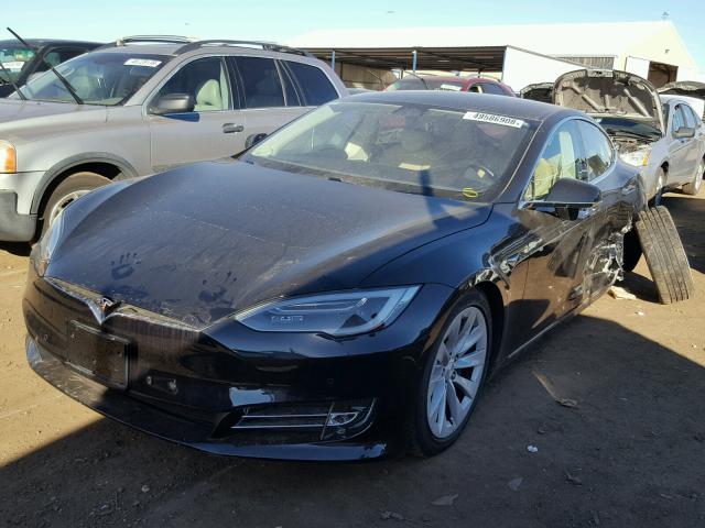 5YJSA1E24HF192767 - 2017 TESLA MODEL S BLACK photo 2