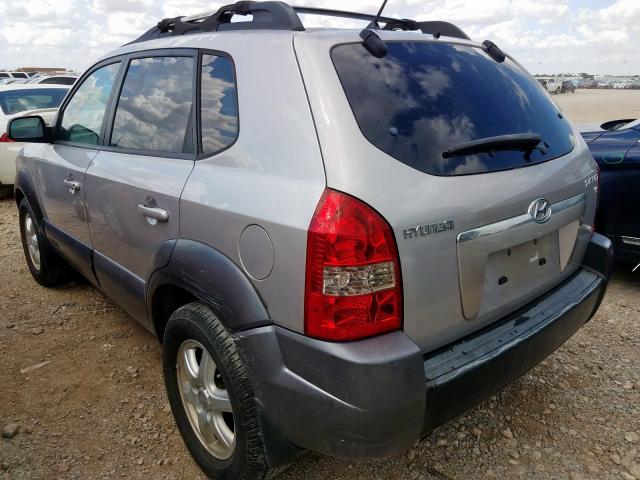 KM8JN12D35U208283 - 2005 HYUNDAI TUCSON GLS SILVER photo 3