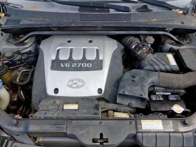 KM8JN12D35U208283 - 2005 HYUNDAI TUCSON GLS SILVER photo 7