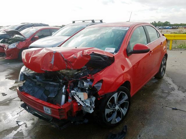 1G1JF5SB8H4125534 - 2017 CHEVROLET SONIC PREM RED photo 2