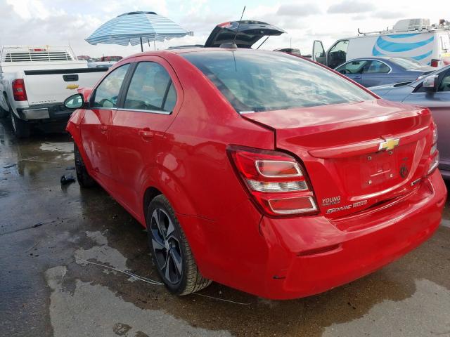 1G1JF5SB8H4125534 - 2017 CHEVROLET SONIC PREM RED photo 3