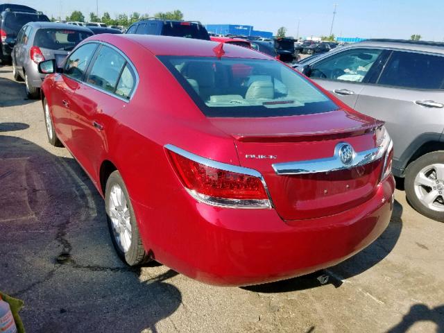 1G4GC5ER1CF302341 - 2012 BUICK LACROSSE RED photo 3