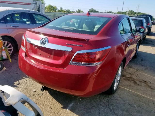 1G4GC5ER1CF302341 - 2012 BUICK LACROSSE RED photo 4