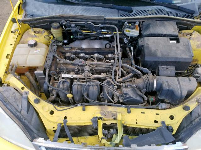 3FAFP37N45R120504 - 2005 FORD FOCUS ZX5 YELLOW photo 7