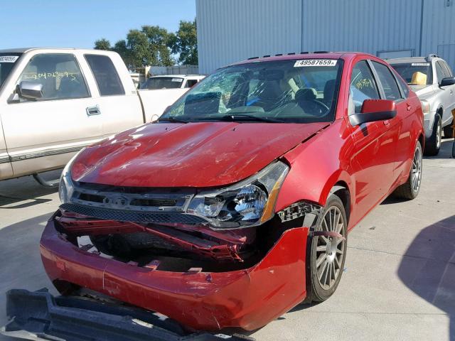 1FAHP3GN9BW181574 - 2011 FORD FOCUS SES RED photo 2