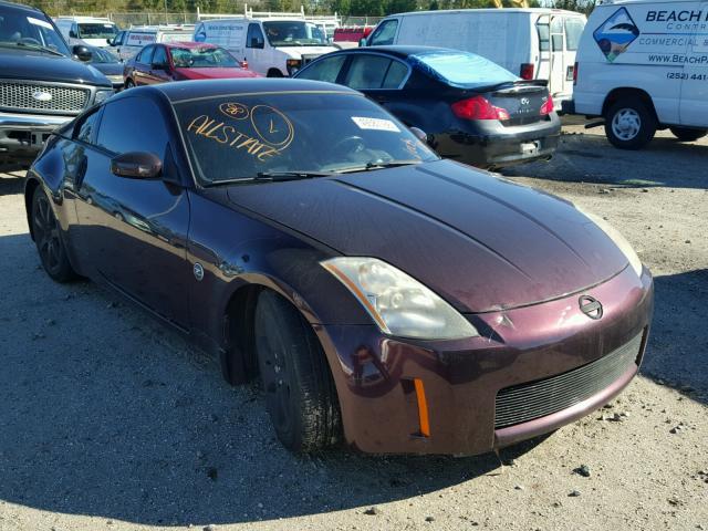 JN1AZ34D73T105696 - 2003 NISSAN 350Z COUPE MAROON photo 1