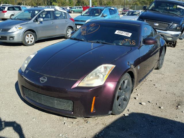 JN1AZ34D73T105696 - 2003 NISSAN 350Z COUPE MAROON photo 2