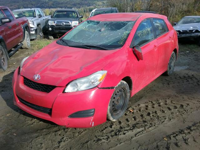 2T1KU40E99C157562 - 2009 TOYOTA COROLLA MA RED photo 2