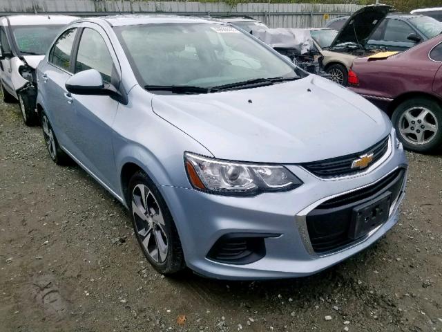 1G1JF5SB9J4134698 - 2018 CHEVROLET SONIC PREM BLUE photo 1