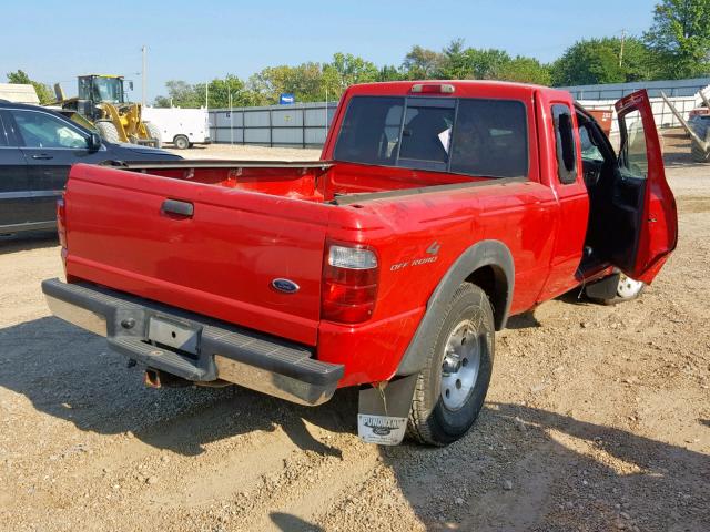 1FTZR45E12PB53778 - 2002 FORD RANGER SUP RED photo 4