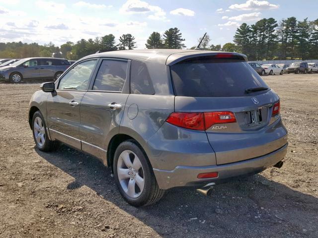 5J8TB18548A013516 - 2008 ACURA RDX TECHNO CHARCOAL photo 3