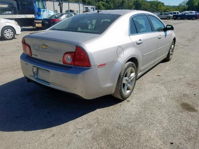 1G1ZH57B78F169776 - 2008 CHEVROLET MALIBU 1LT SILVER photo 4