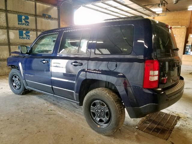 1C4NJRBB6GD545421 - 2016 JEEP PATRIOT SP BLUE photo 3