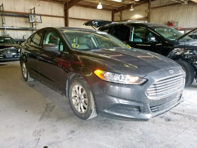 1FA6P0G79F5122897 - 2015 FORD FUSION S GRAY photo 1