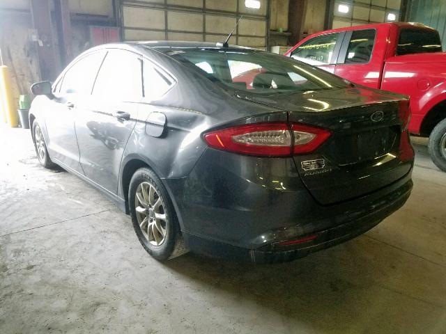 1FA6P0G79F5122897 - 2015 FORD FUSION S GRAY photo 3