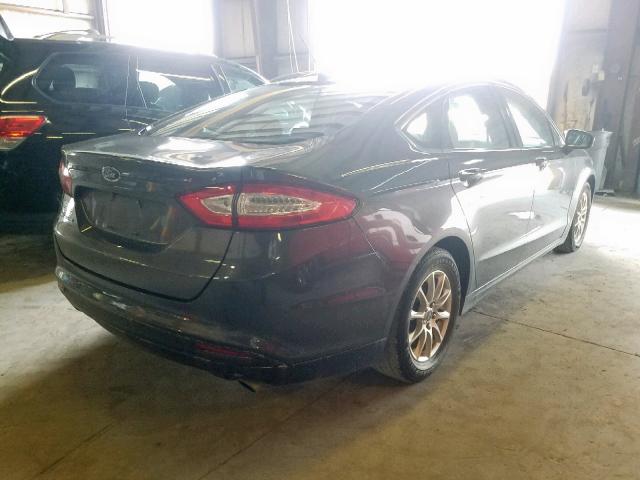 1FA6P0G79F5122897 - 2015 FORD FUSION S GRAY photo 4