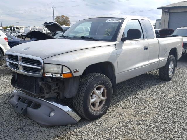 1B7GG23Y0VS238336 - 1997 DODGE DAKOTA SILVER photo 2