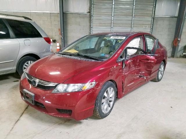 19XFA1F92BE029027 - 2011 HONDA CIVIC EXL Շագանակագույն լուսանկար 2