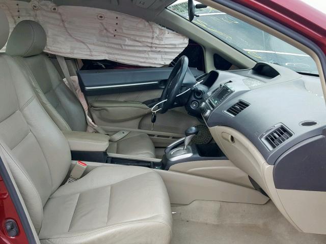 19XFA1F92BE029027 - 2011 HONDA CIVIC EXL Շագանակագույն լուսանկար 5