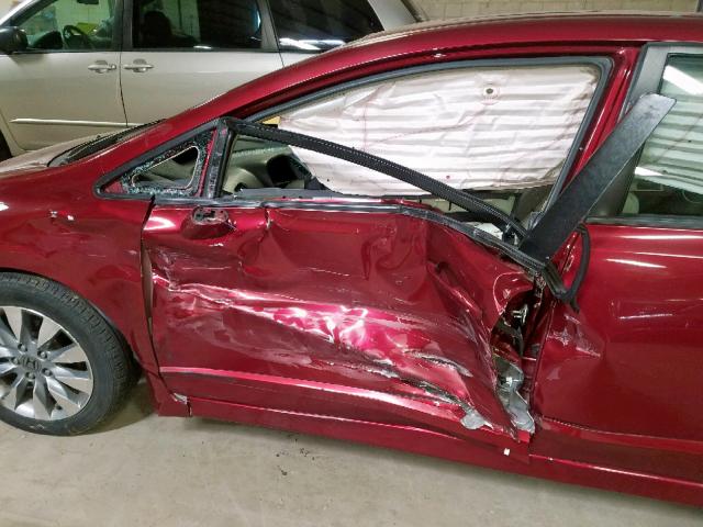 19XFA1F92BE029027 - 2011 HONDA CIVIC EXL Շագանակագույն լուսանկար 9