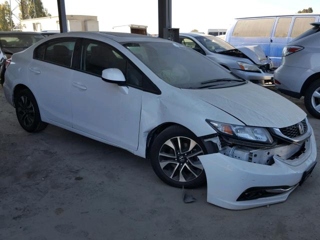 19XFB2F96DE281188 - 2013 HONDA CIVIC EXL WHITE photo 1