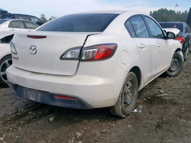 JM1BL1UF7B1469832 - 2011 MAZDA 3 I WHITE photo 4