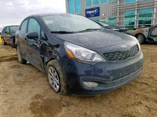 KNADM4A35D6158968 - 2013 KIA RIO LX BLACK photo 1