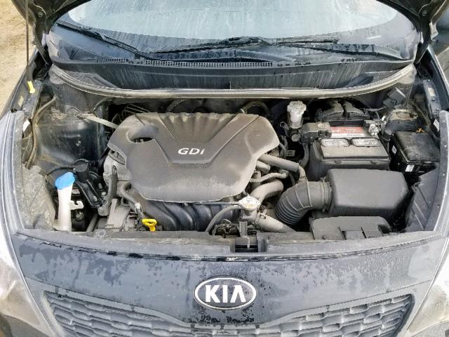 KNADM4A35D6158968 - 2013 KIA RIO LX BLACK photo 7