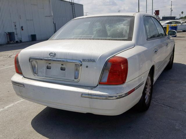 KMHFU45E65A384549 - 2005 HYUNDAI XG 350 WHITE photo 4