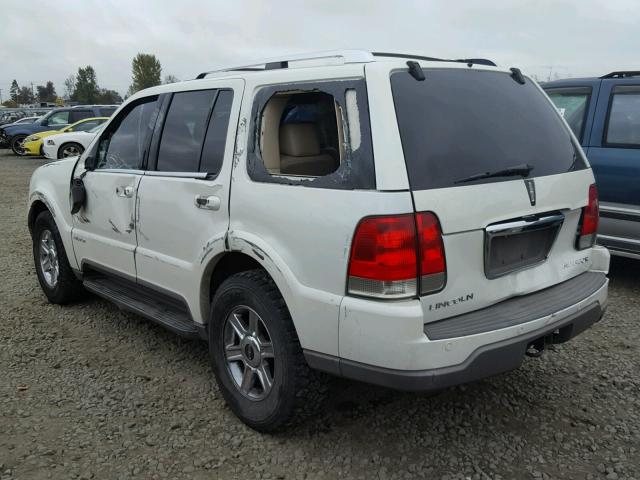 5LMEU88H34ZJ20906 - 2004 LINCOLN AVIATOR 白色 照片 3