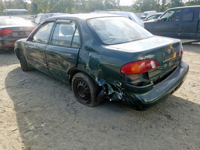 2T1BR12E9YC347969 - 2000 TOYOTA COROLLA VE GREEN photo 3