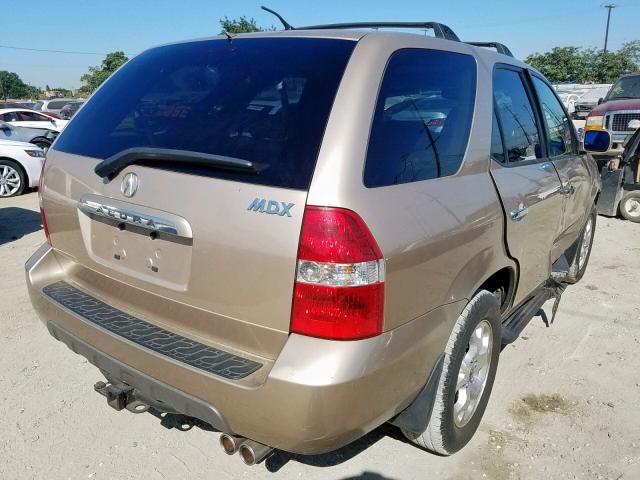 2HNYD18881H540257 - 2001 ACURA MDX TOURIN GOLD photo 4