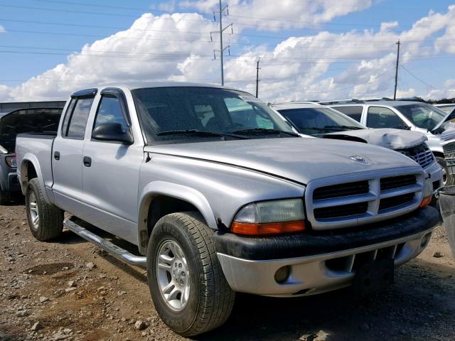 1B7HG38X72S645799 - 2002 DODGE DAKOTA QUA GRAY photo 1