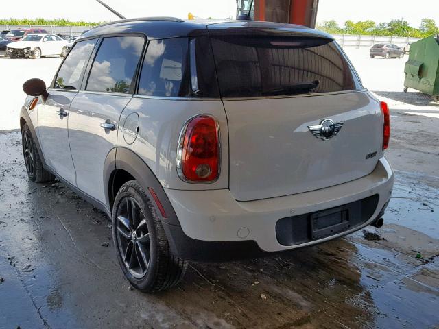 WMWZB3C59BWM29418 - 2011 MINI COOPER COU WHITE photo 3