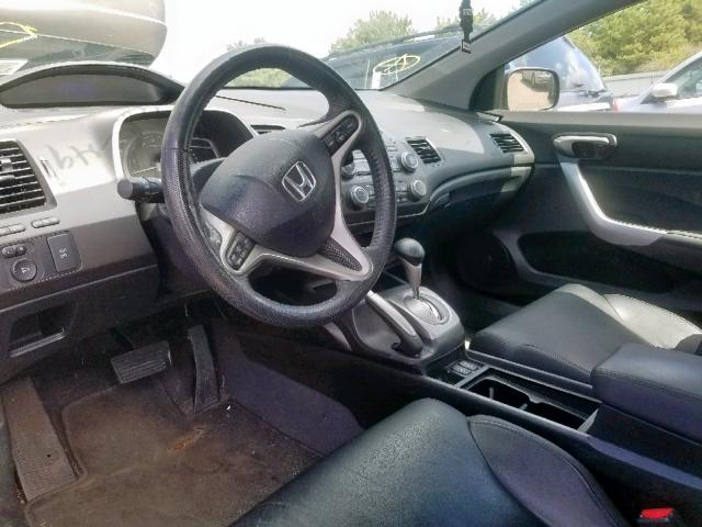 2HGFG1B91AH530676 - 2010 HONDA CIVIC EXL შავი ფოტო 9