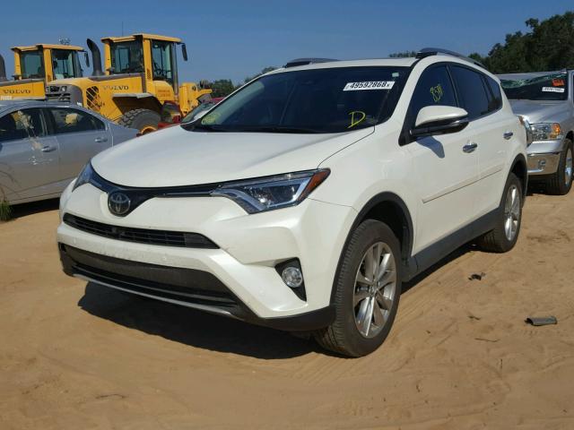 2T3YFREV2JW436243 - 2018 TOYOTA RAV4 LIMIT WHITE photo 2