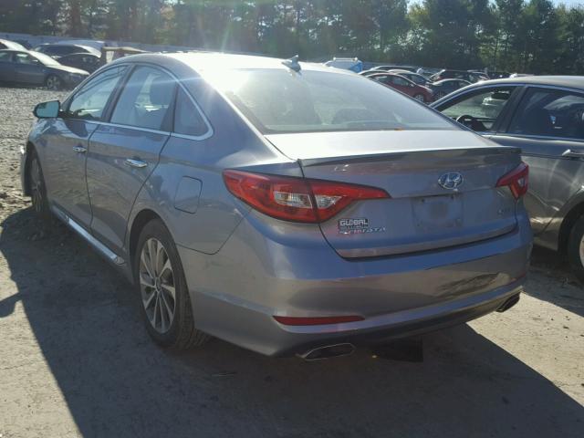 5NPE34AFXGH422734 - 2016 HYUNDAI SONATA SPO GRAY photo 3