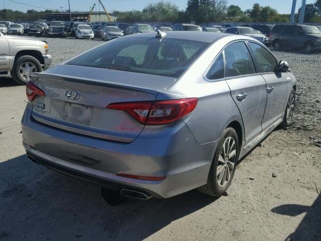 5NPE34AFXGH422734 - 2016 HYUNDAI SONATA SPO GRAY photo 4